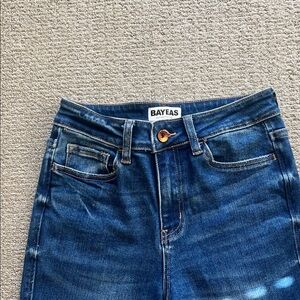 Stylish Dark Blue Flare Jeans